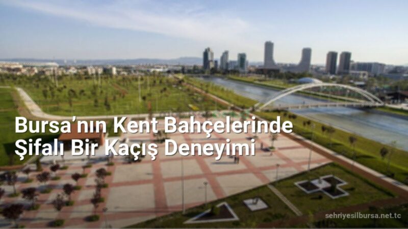 Bursa’nın Kent Bahçelerinde Şifalı Bir Kaçış Deneyimi - sehriyesilbursa.net.tc